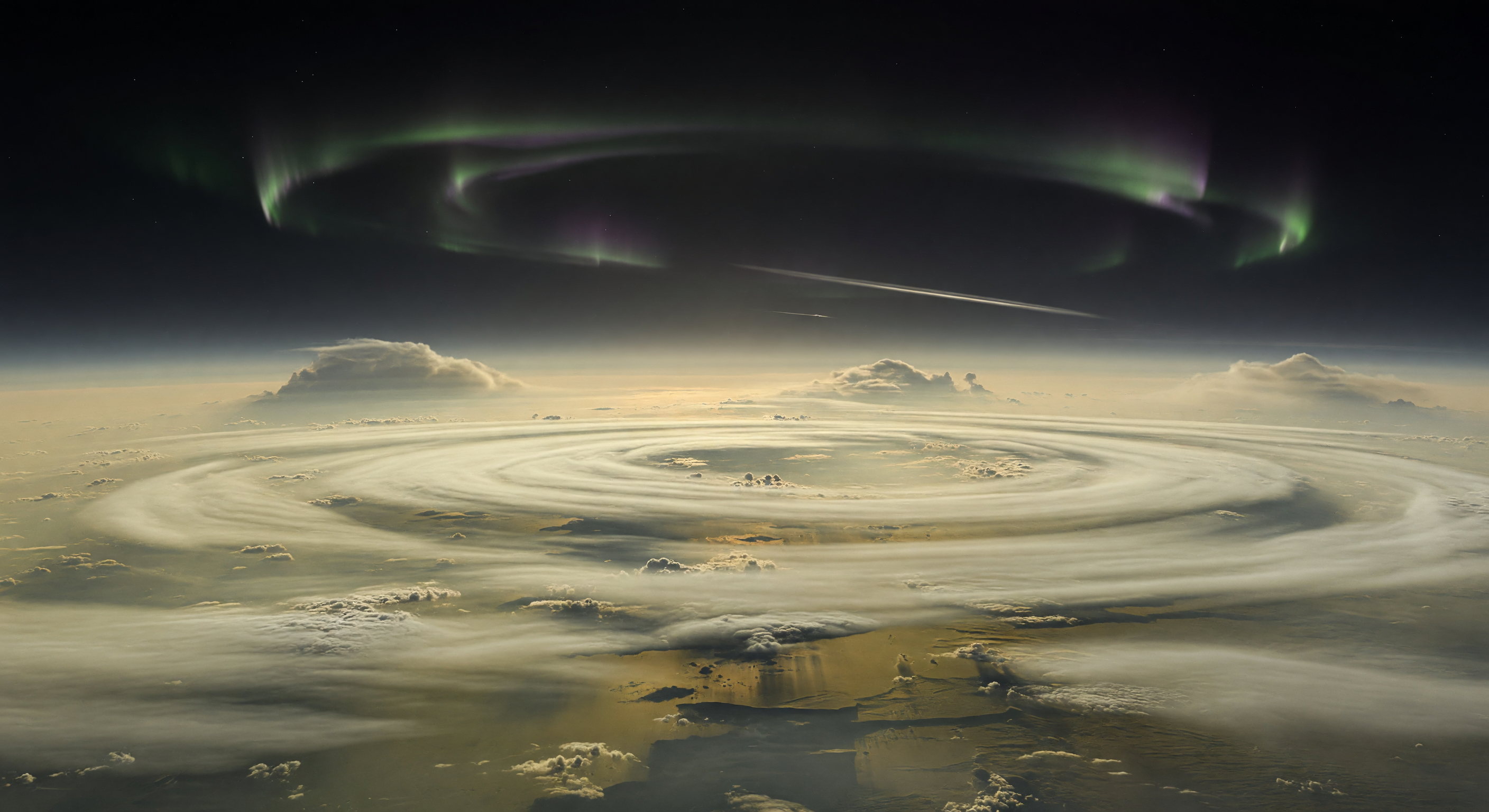 Aurora Over the Pole