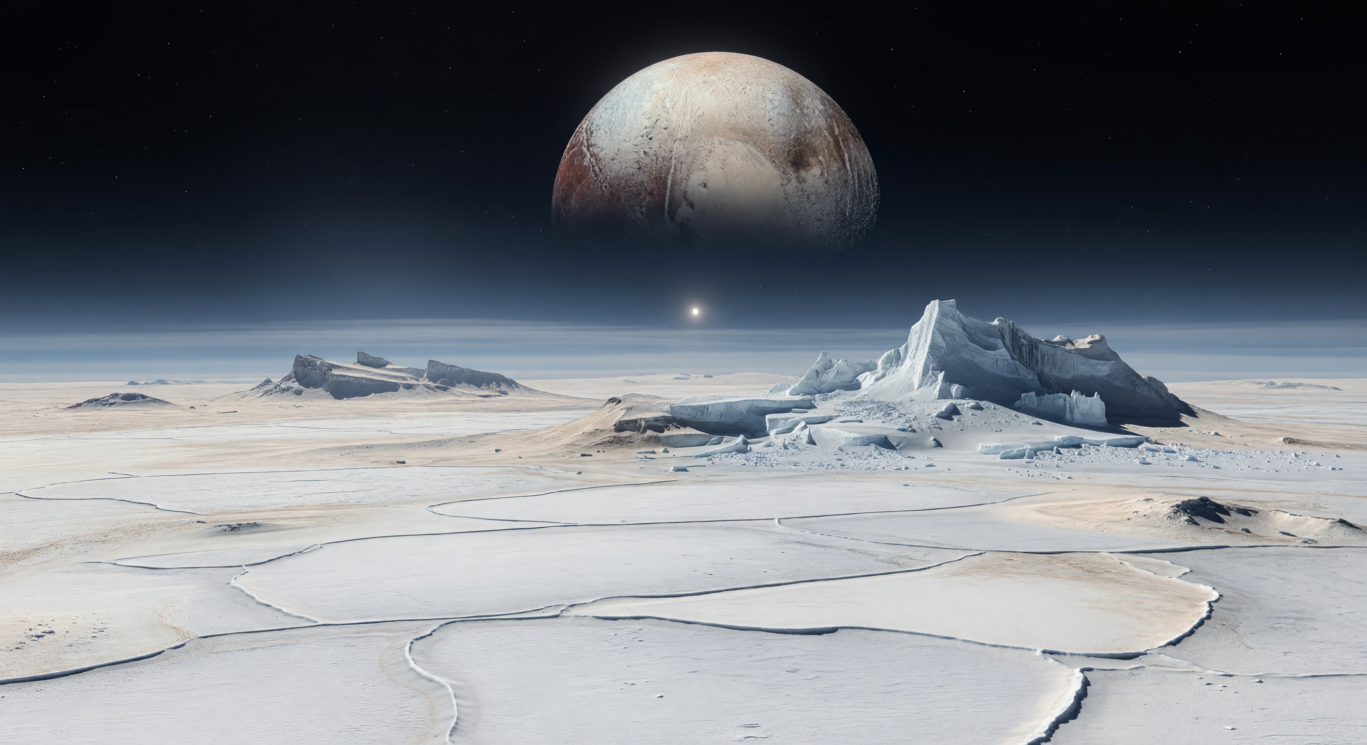 Charon Over Sputnik
