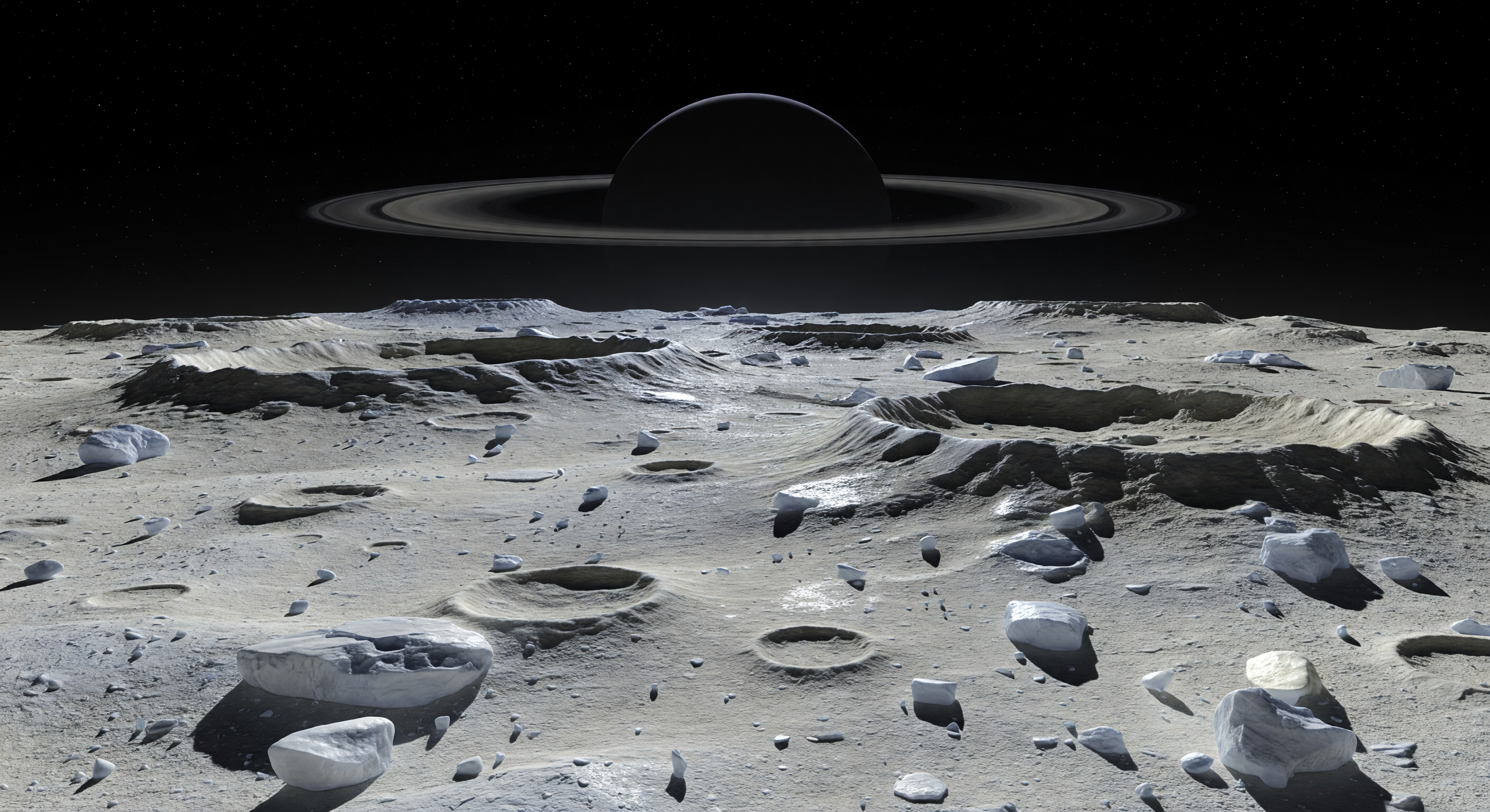 Eclipse on Mimas