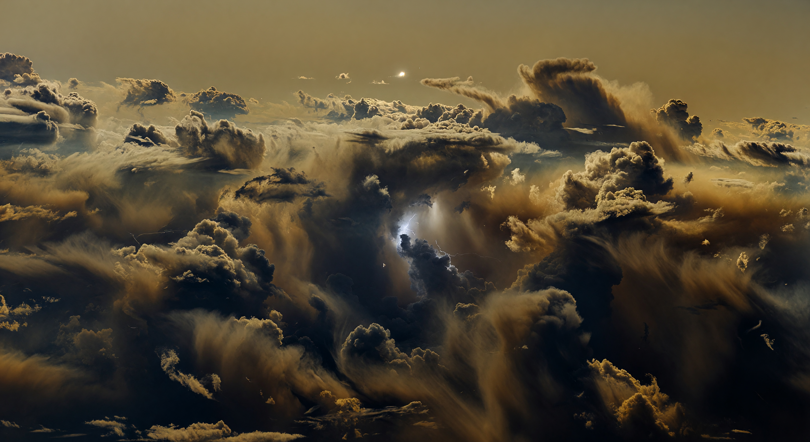 Interior de tormenta ámbar