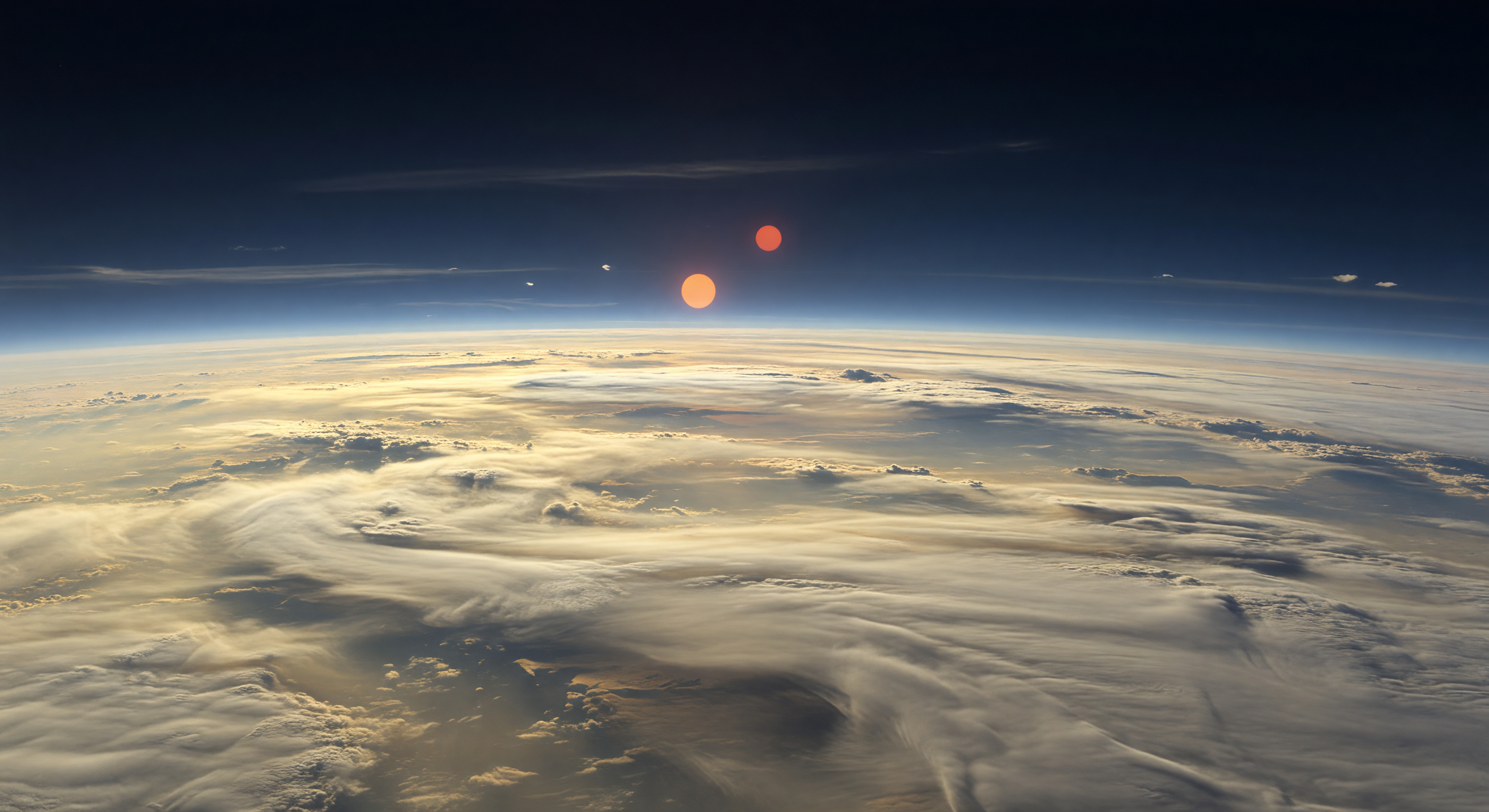 Océano de nubes gemelas