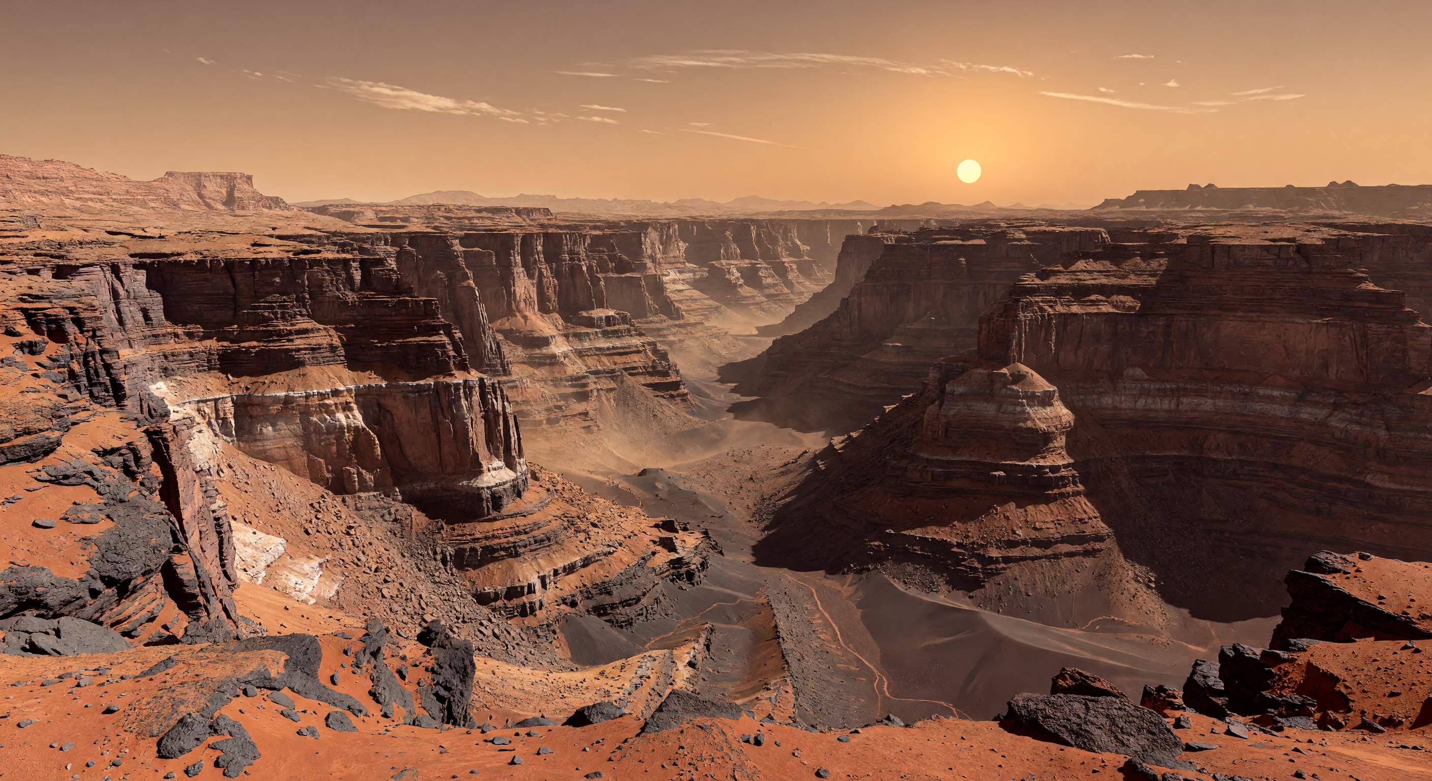 Afgrond van Valles Marineris
