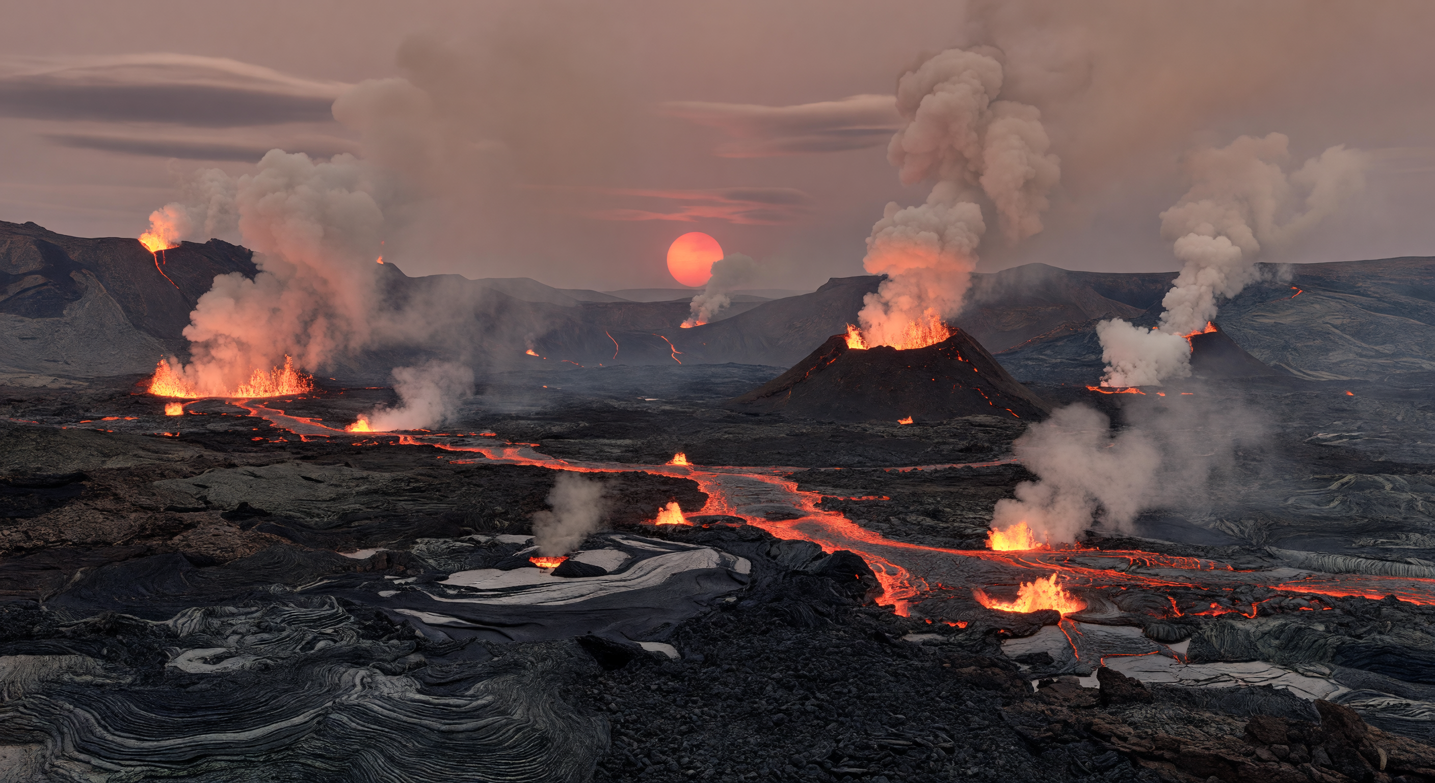 Erupção de fenda basáltica